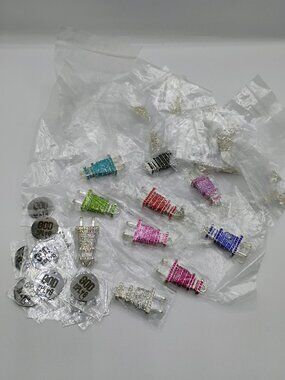 Plug charms, God is the Plug charms & silver necklaces lot - 53 pieces